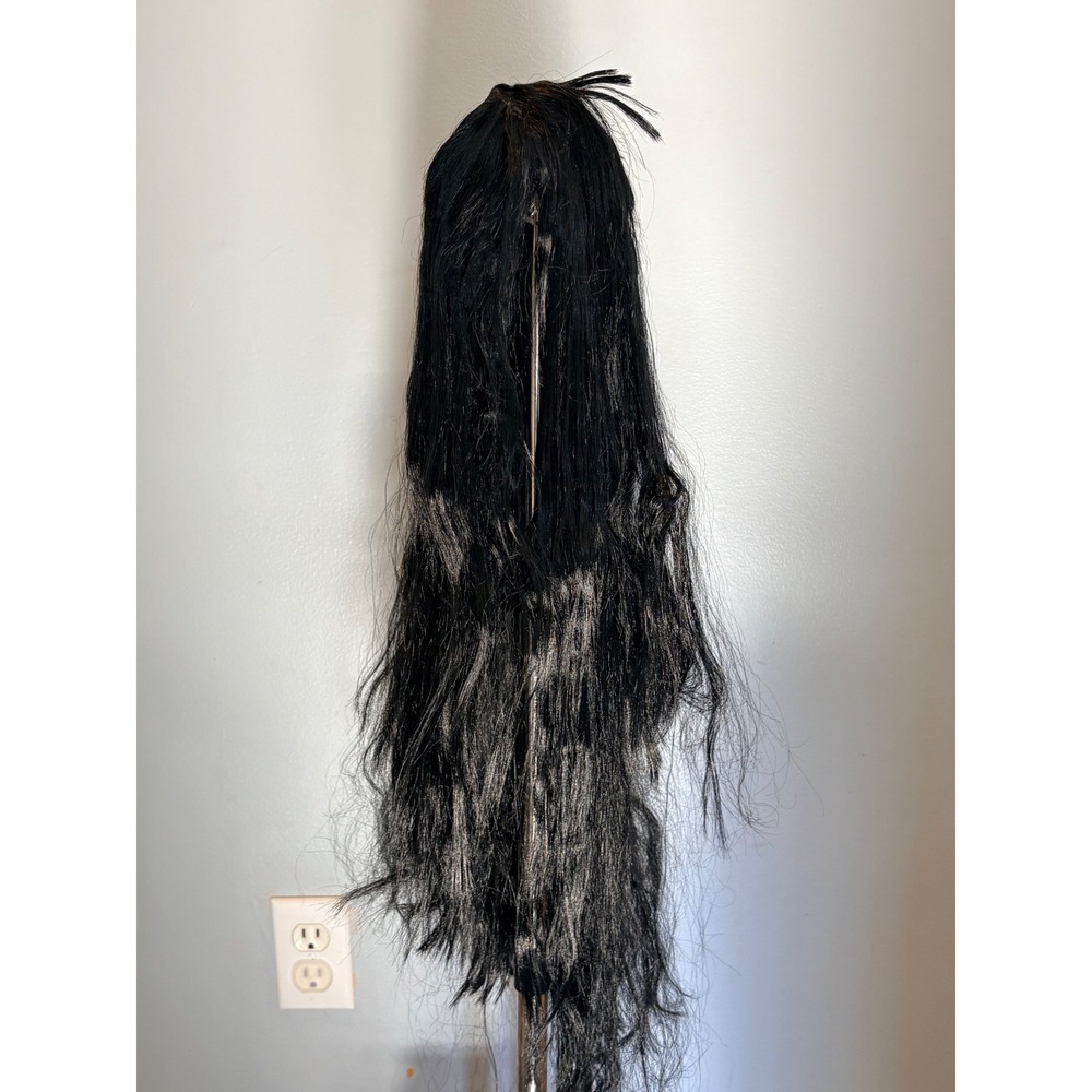 Fun World Long N Lovely Black Costume Wig Adult Synthetic 26 Inch 9258 Halloween